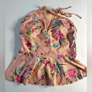 Betsey Johnson Midnight Garden Tankini Top, Women’s Large